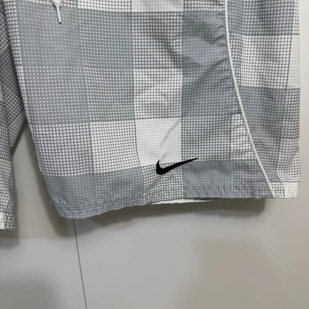 Nike Men's Grey and Blue Swim-briefs-shorts